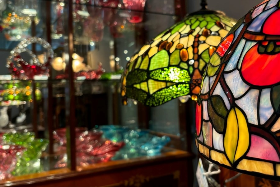 世界のガラス館で販売されているガラスの工芸品